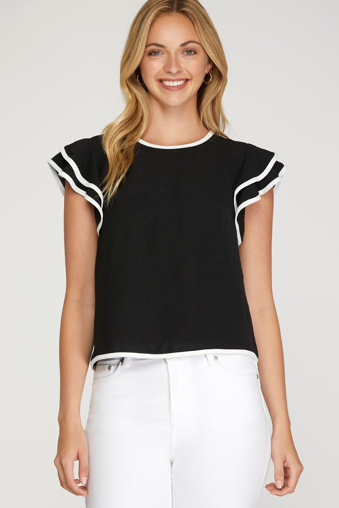 Lily Ruffle Sleeve Blouse **PRE-ORDER**