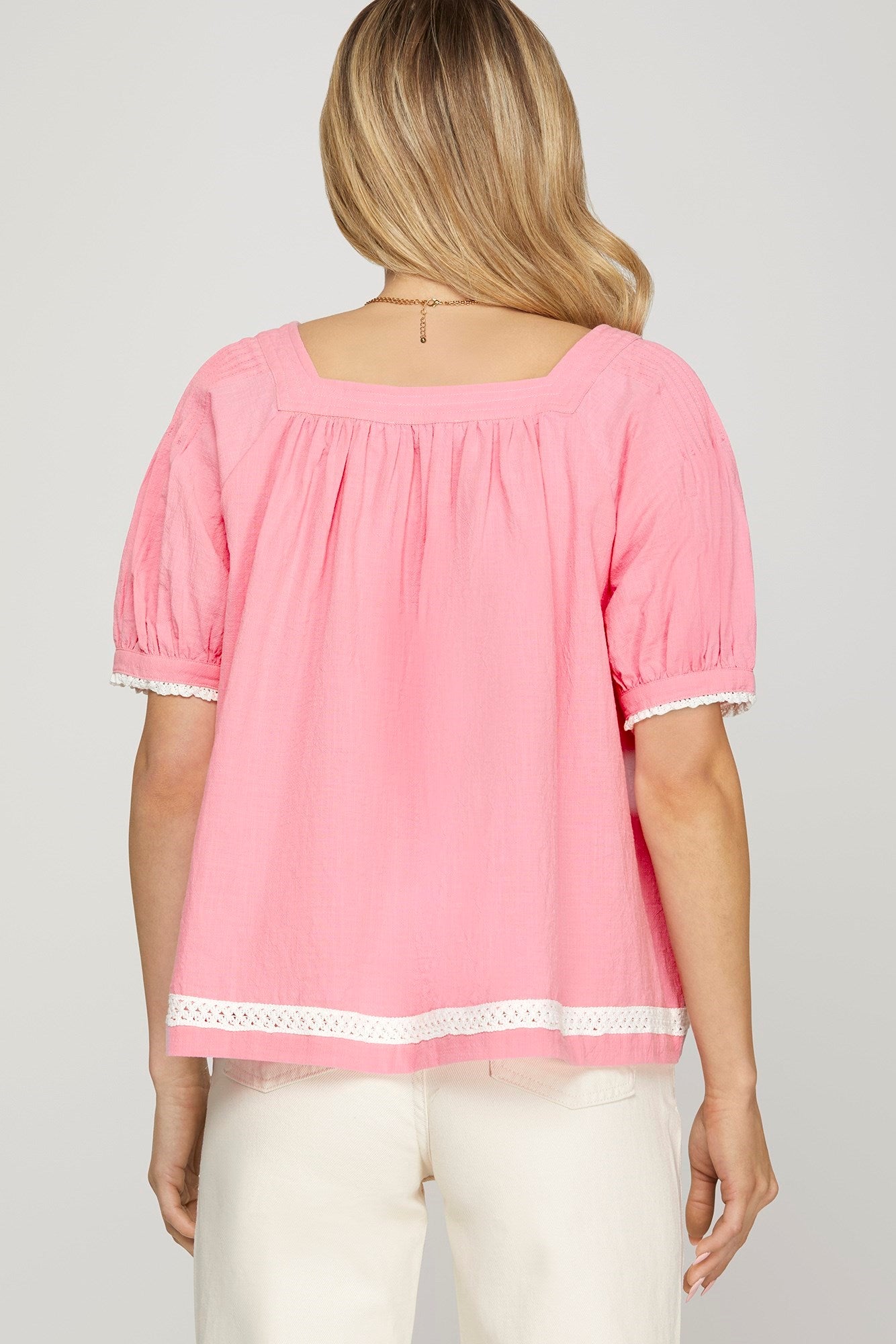 Alice Lace Trim Top **PRE-ORDER**