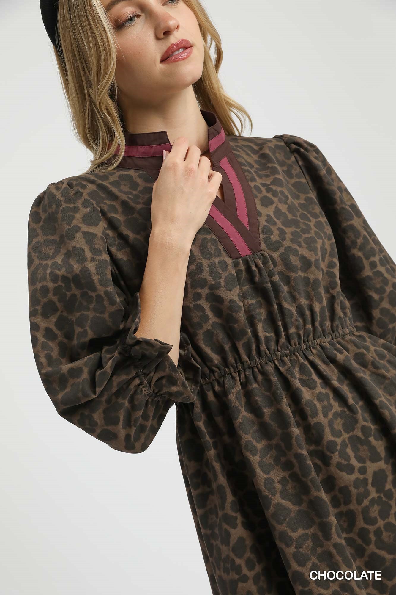 Katherine Leopard Print Mini Dress **PRE-ORDER**