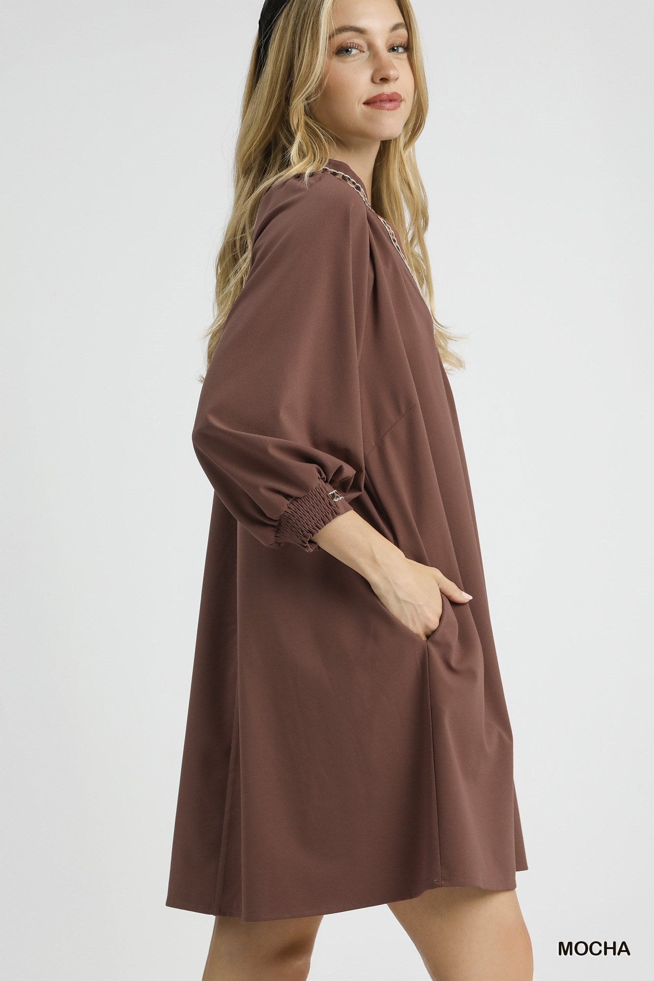 Elena Animal Trim Mini Dress **PRE-ORDER**