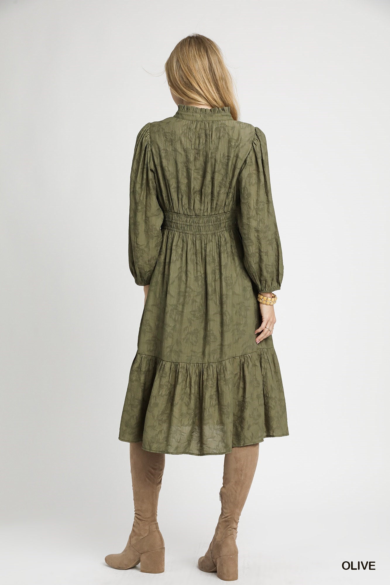 Mallory Jacquard Midi Dress **PRE-ORDER**