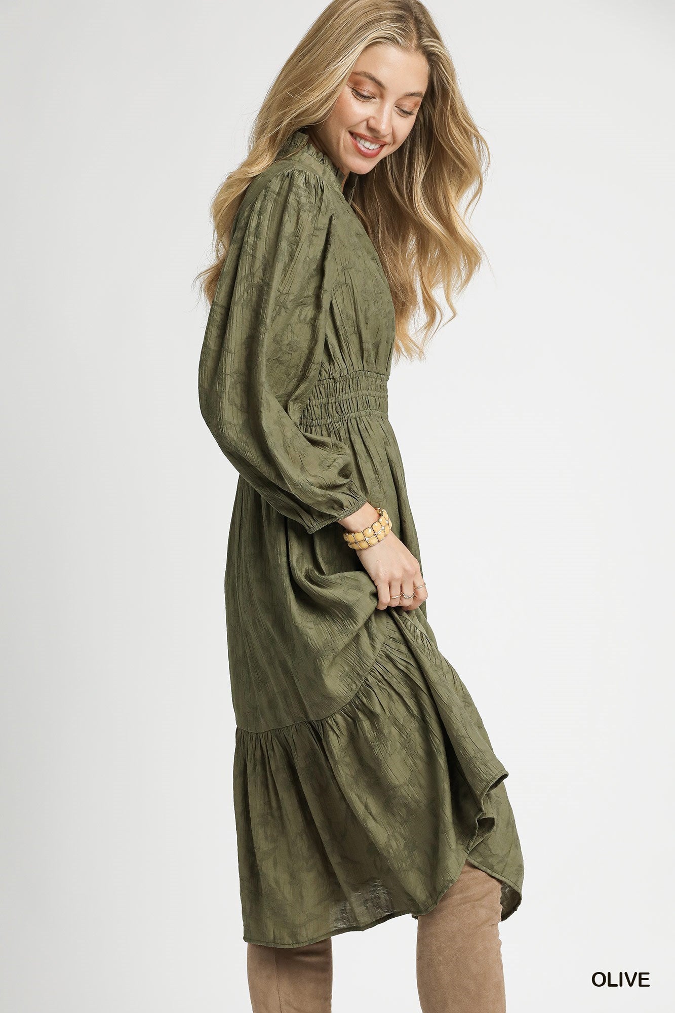 Mallory Jacquard Midi Dress **PRE-ORDER**