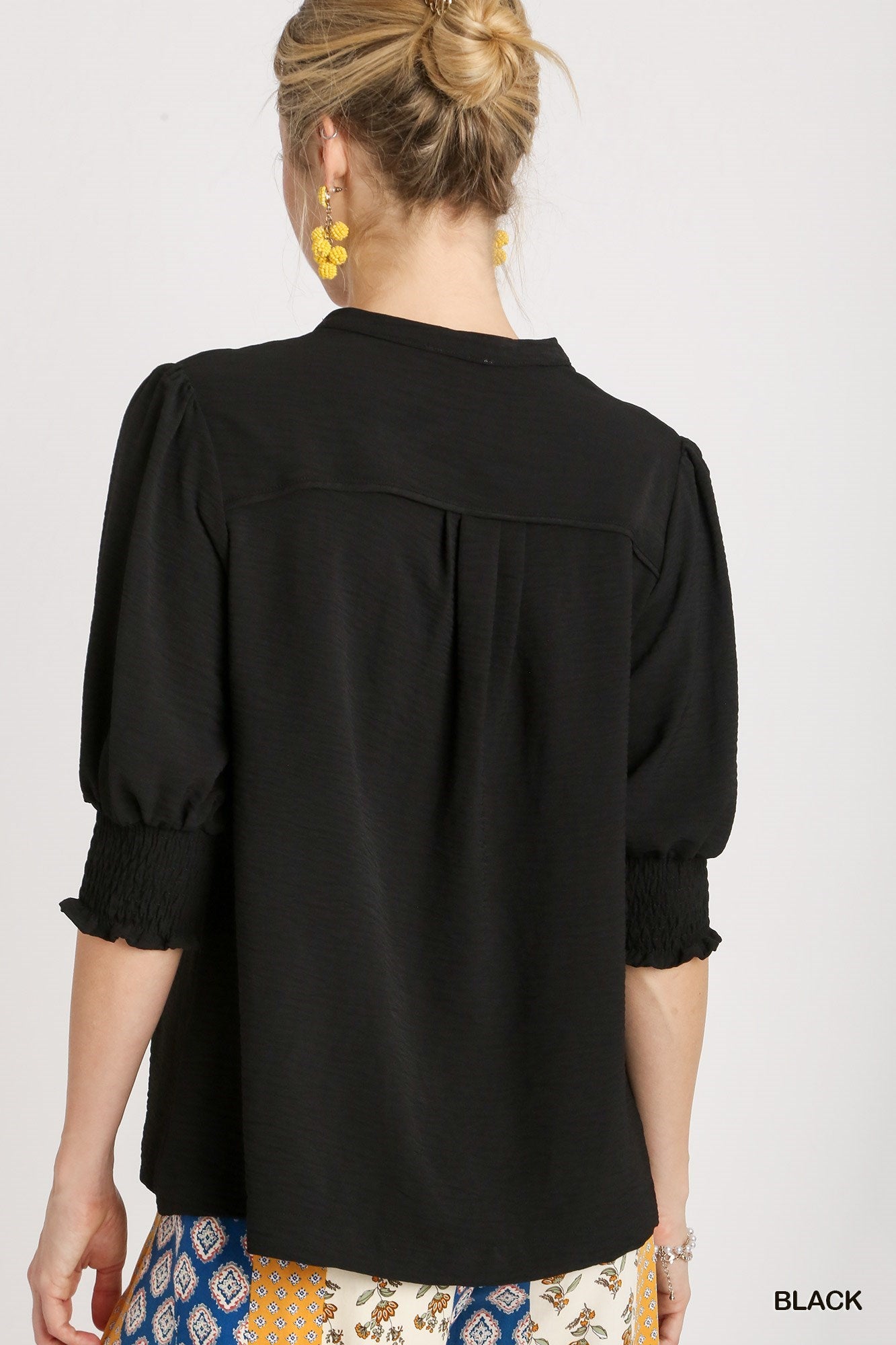 Camille Smocked Cuff Blouse **PRE-ORDER**